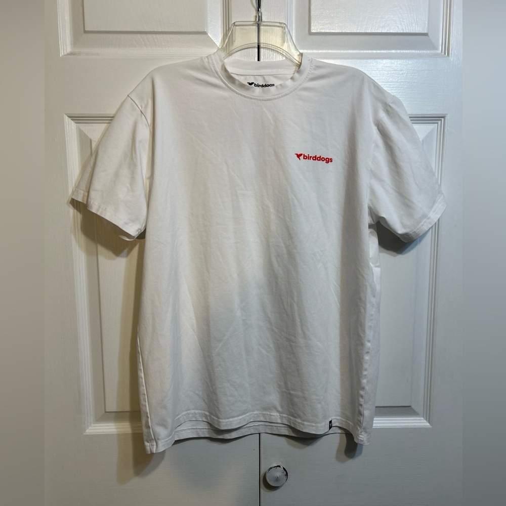 Birddogs T Shirt Mens Size XL Short Sleeve Stretch Graphic White Tee